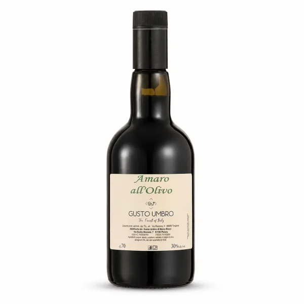 Una bottiglia di Amaro all'Olivo 70 cl GustoUmbro