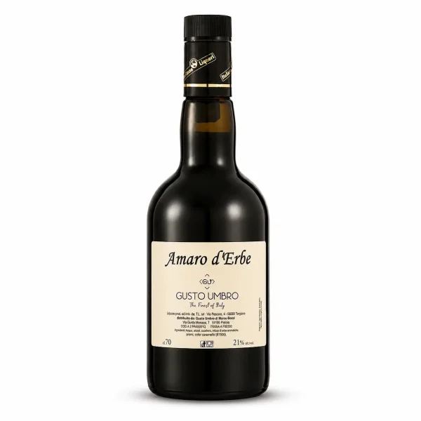Una bottiglia di Amaro alle Erbe 70 cl GustoUmbro