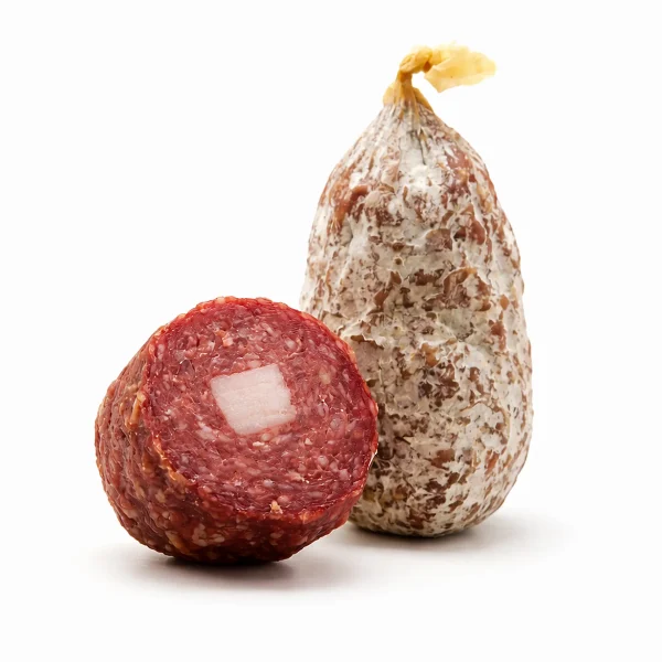 coglioni di mulo salame amatriciano artigianale con lardello centrale
