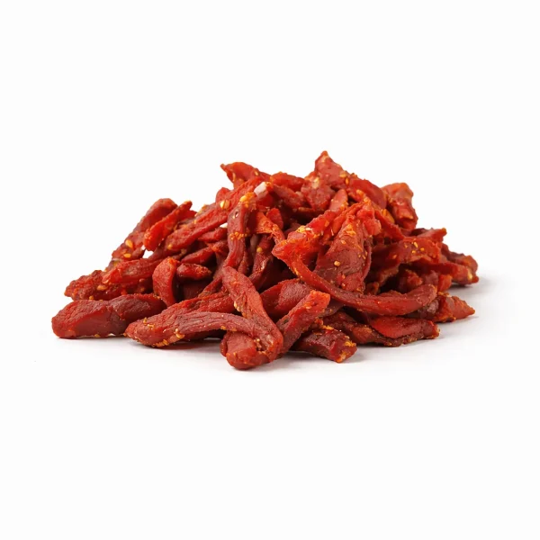 Coppiette di Maiale Piccanti artigianali essiccate, speziate al peperoncino, perfette come snack o aperitivo