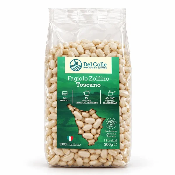 Una confezione di Fagioli Zolfini Toscani 300gr