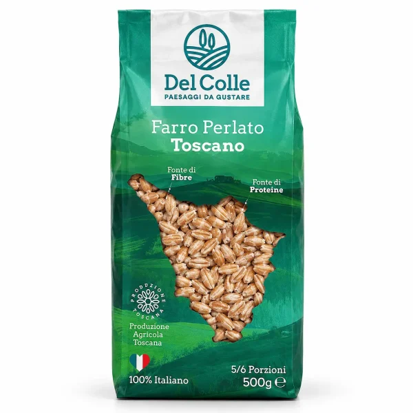 Una confezione di Farro Perlato Toscano 500gr
