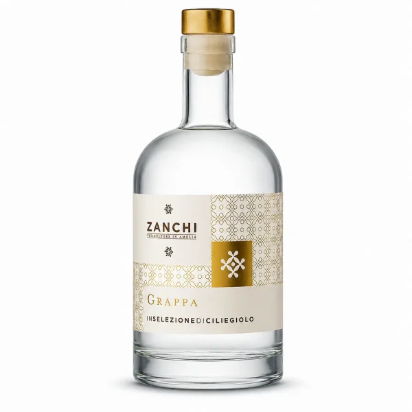 Una bottiglia di Grappa Monovitigno di Ciliegiolo 50 cl GustoUmbro