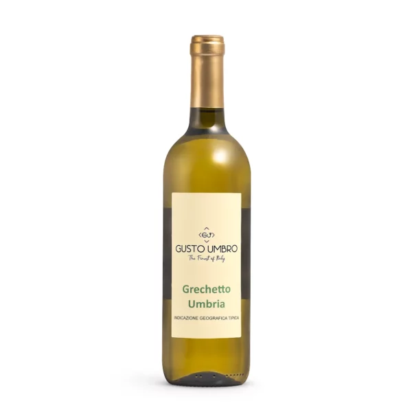Bottiglia di Vino Bianco Grechetto Umbria I.G.T. GustoUmbro
