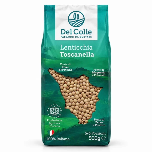 Una confezione di Lenticchia Toscanella da 500g