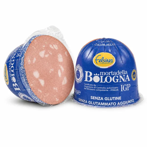 Mortadella di Bologna IGP Felsineo intera e trancio sottovuoto