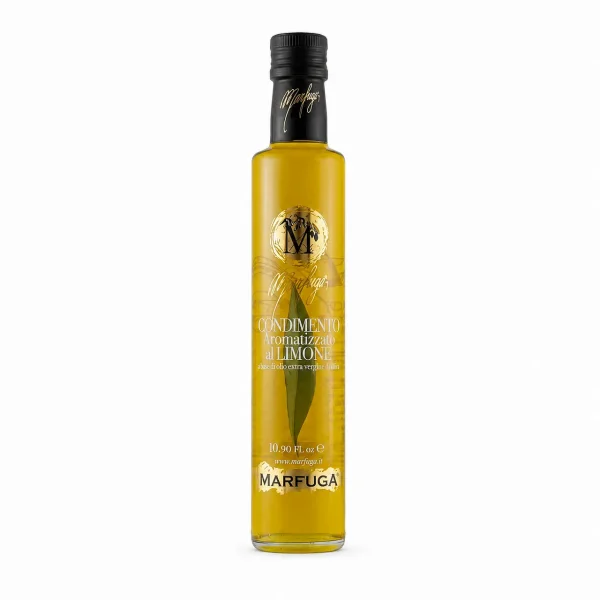 Olio al Limone Marfuga condimento a base di olio extravergine di oliva aromatizzato al limone