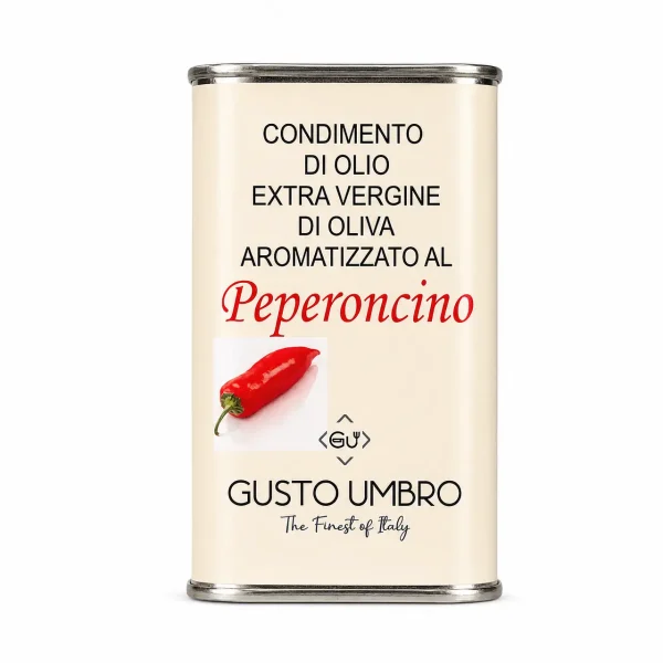 Olio al peperoncino GustoUmbro 250 ml olio di oliva extravergine aromatizzato