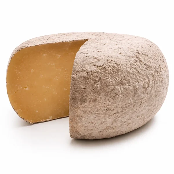 Pecorino cenerino artigianale forma intera stagionata con crosta affinata