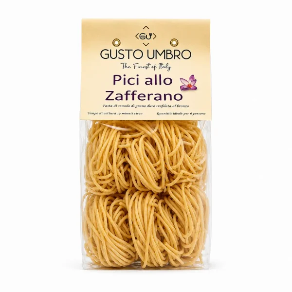 Una confezione di Pici allo Zafferano 500 g