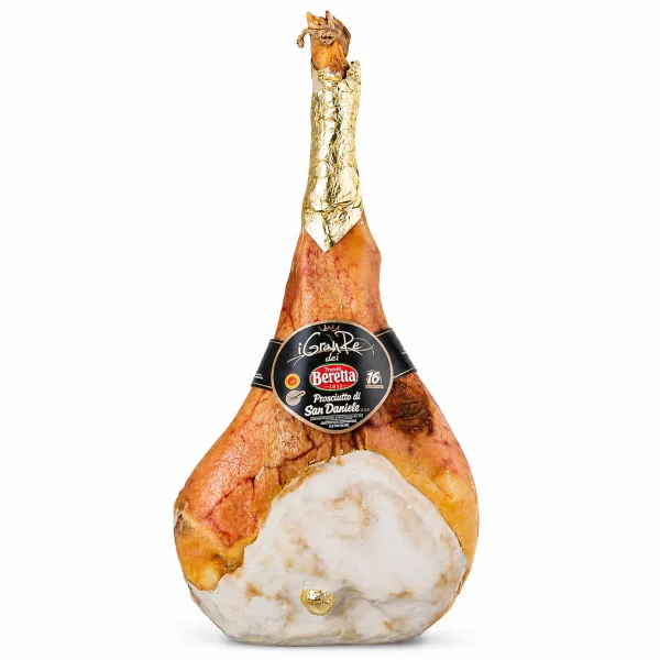 Prosciutto di San Daniele con osso intero stagionato naturalmente tipico friulano