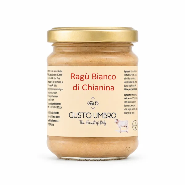 Ragù di Chianina Bianco 180 g pronto per condire la pasta