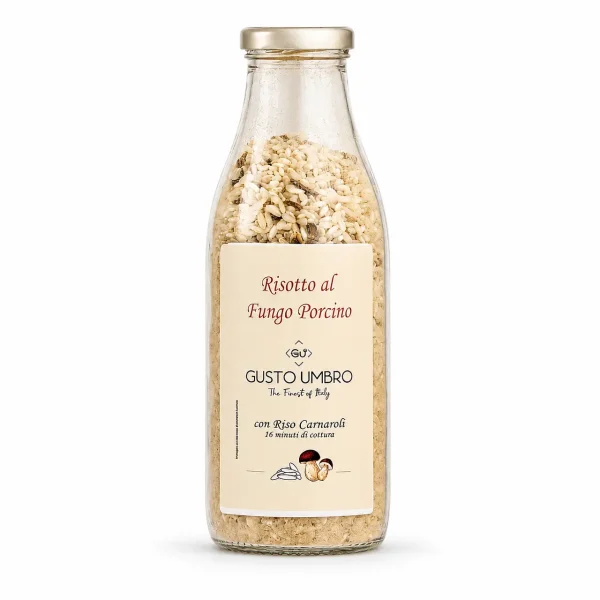 Risotto ai Funghi Porcini Pronto 380 g in bottiglia