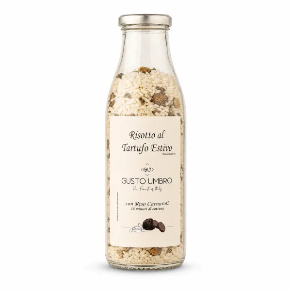 Risotto al Tartufo in Bottiglia da 130 g con riso Carnaroli e tartufo estivo