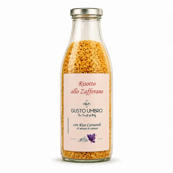 Risotto allo Zafferano Pronto 400 g in bottiglia