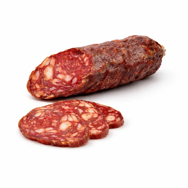 salame piccante artigianale stagionato a fette