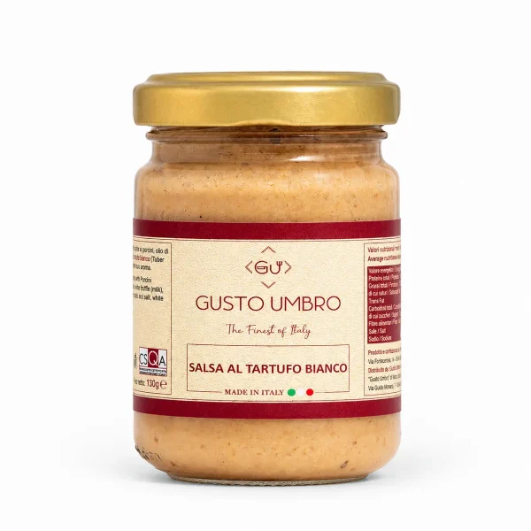 Salsa al Tartufo Bianco con Tuber Magnatum Pico e funghi porcini 130 g