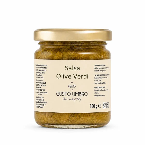Salsa di Olive Verdi 180 g pronta all'uso