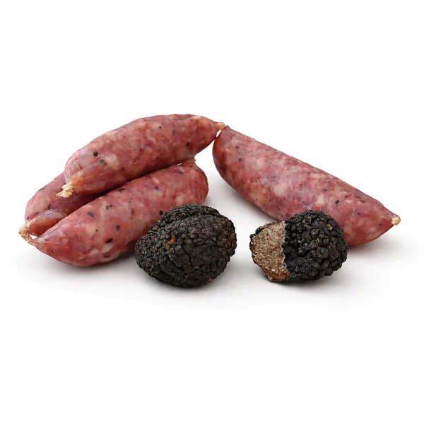 Salsicce al tartufo stagionate artigianali con tartufo nero estivo