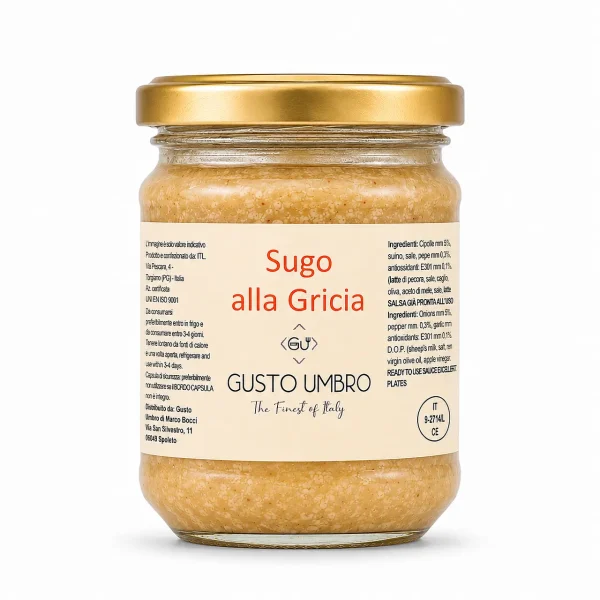Sugo alla Gricia 180 gr pronto all'uso