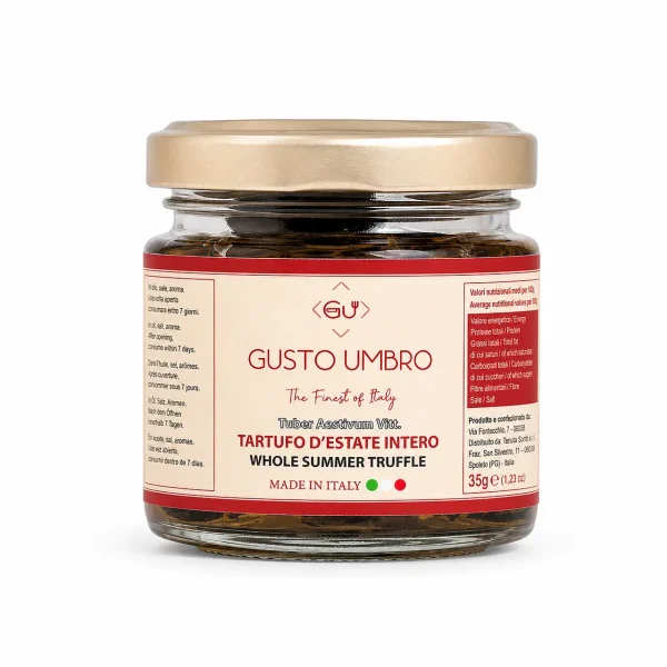 Tartufo Nero Intero in Vasetto da 35 g con Tuber aestivum Vittad.