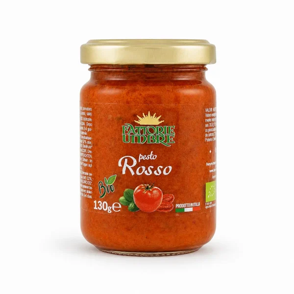 Pesto Rosso Biologico 130 g pronto all'uso